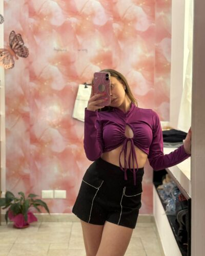 TOP GOCCIA VIOLA