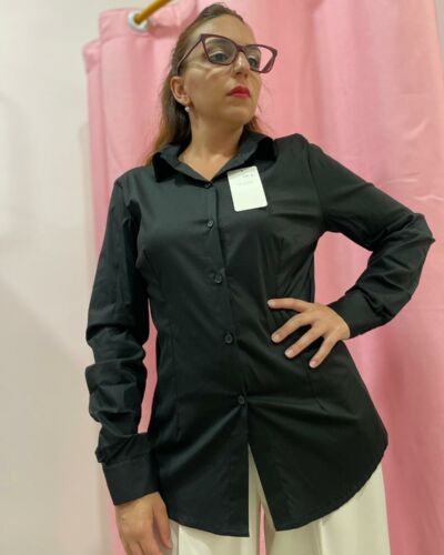 camicia classica nera