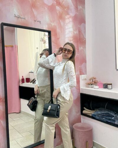 pantalone cotone con elastico