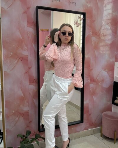 pantalone cotone con elastico