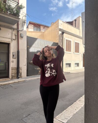 felpa orsetto muccato