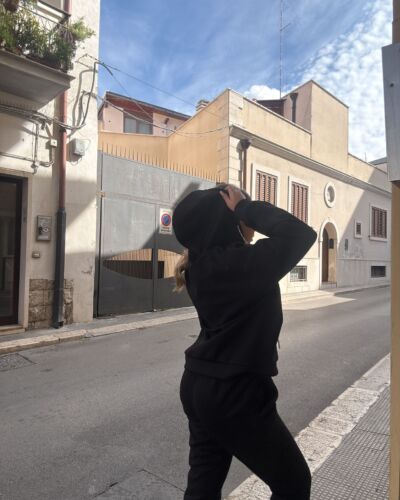 coordinato tuta black&white