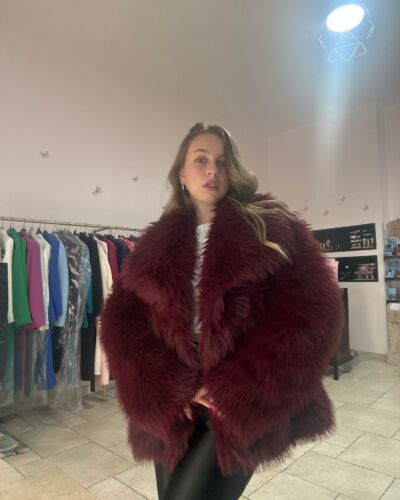 pelliccia bordeaux mod. lungo